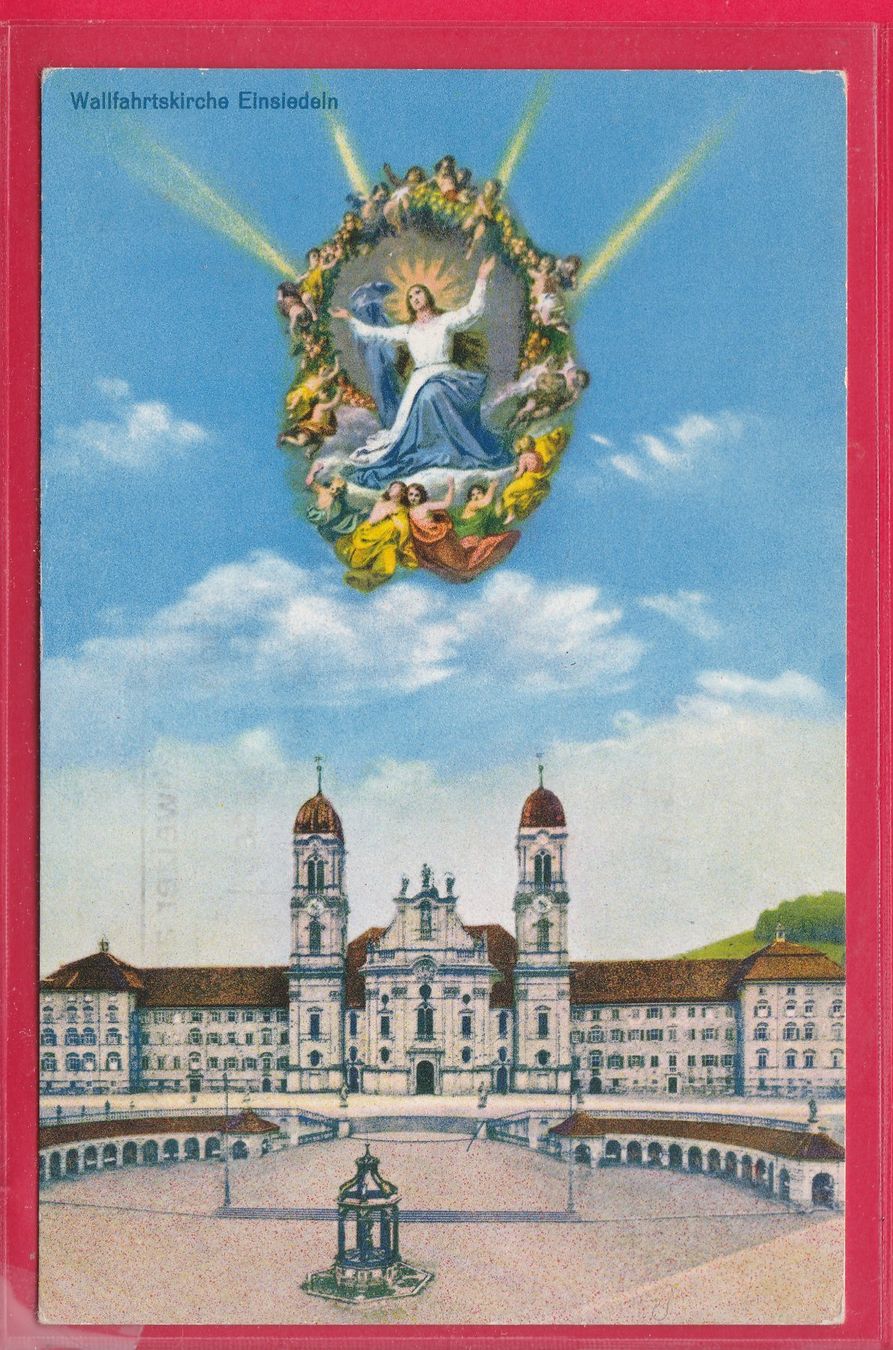 Cartes postales: WALLFAHRTSKIRCHE EINSIEDELN, 20.6.1966 – D'occasion à Oberrieden par Gebirgsstelze