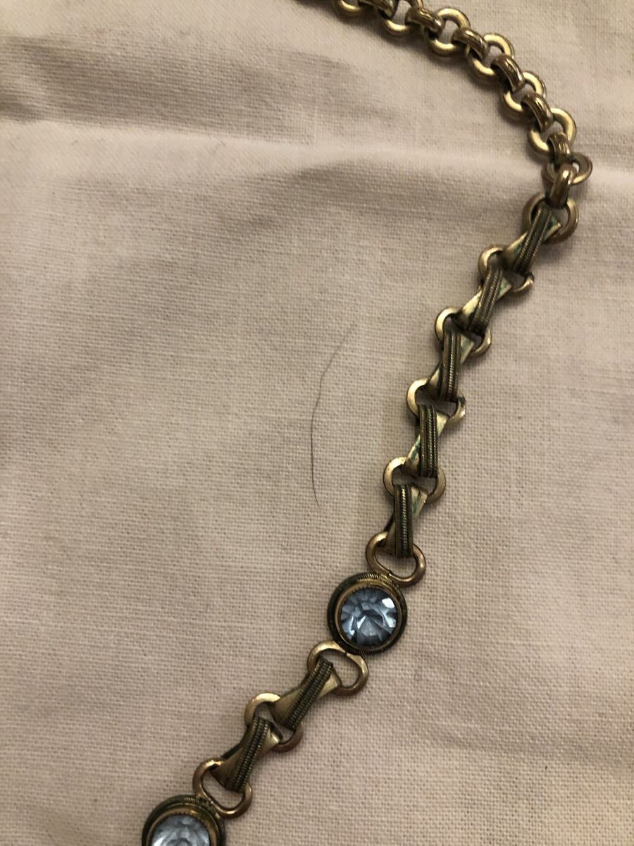 Catenine: Vintage - Collier mit blauen Steinen – Usato da Burgdorf venduto da elatria 1