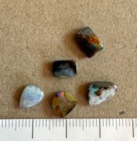 Opale - 5 Stk Boulder Opal - Cabochons, winzige UNIKATE  TOP