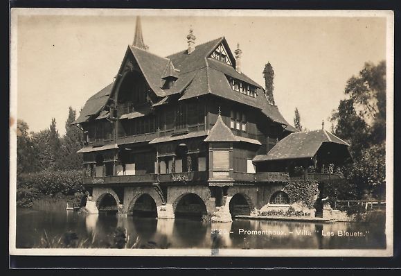 Cartoline postali: AK Promenthoux, Villa Les Bleuts – Usato da Berlin venduto da bartko-reher