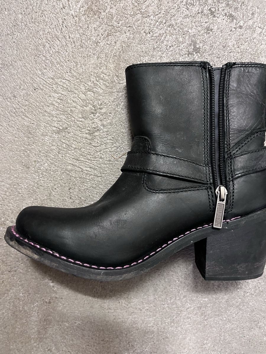 Harley-Davidson Damenschuhe: Harley Davidson Boots, Schwarz Leder, Gr.39 – Gebraucht aus Zell ZH von Spring1509 1
