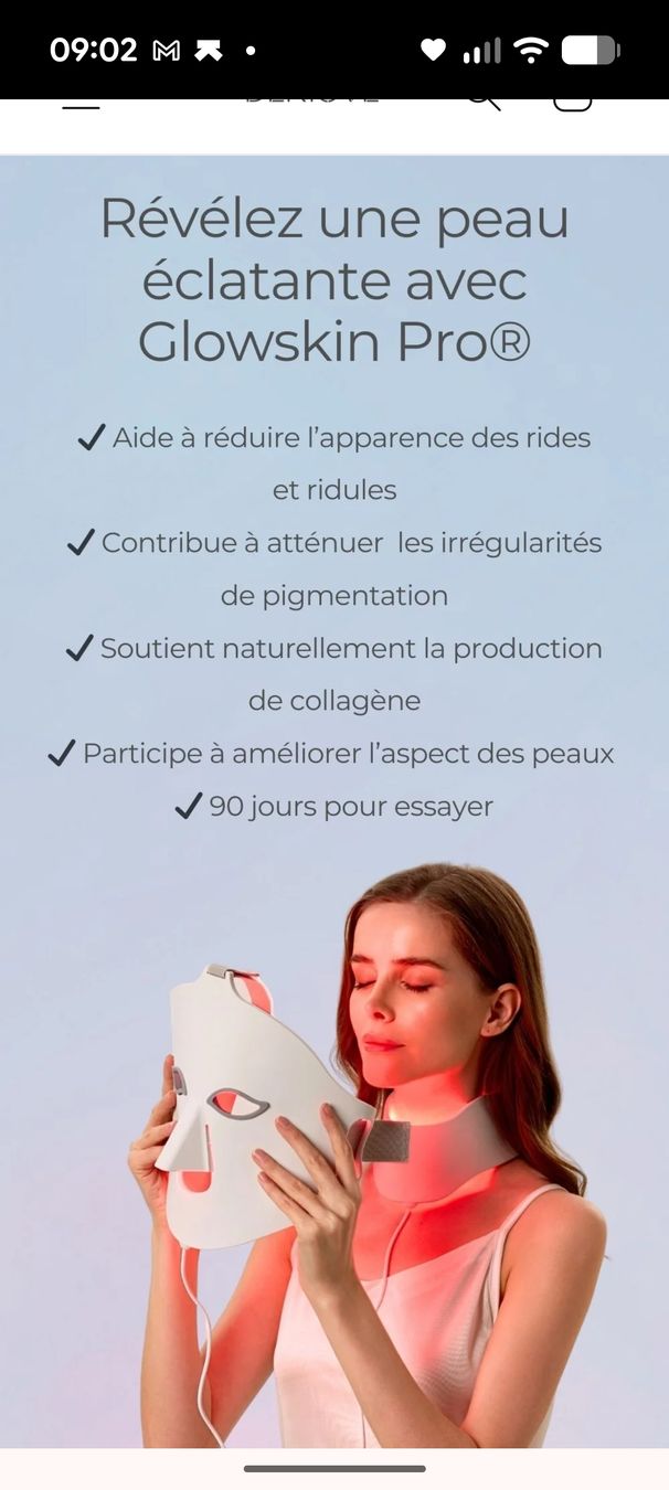 Cura del viso: Masque LED Deniove, Glowskin Pro, 7 couleurs – Usato da Buchillon venduto da BarbaraS-D 3