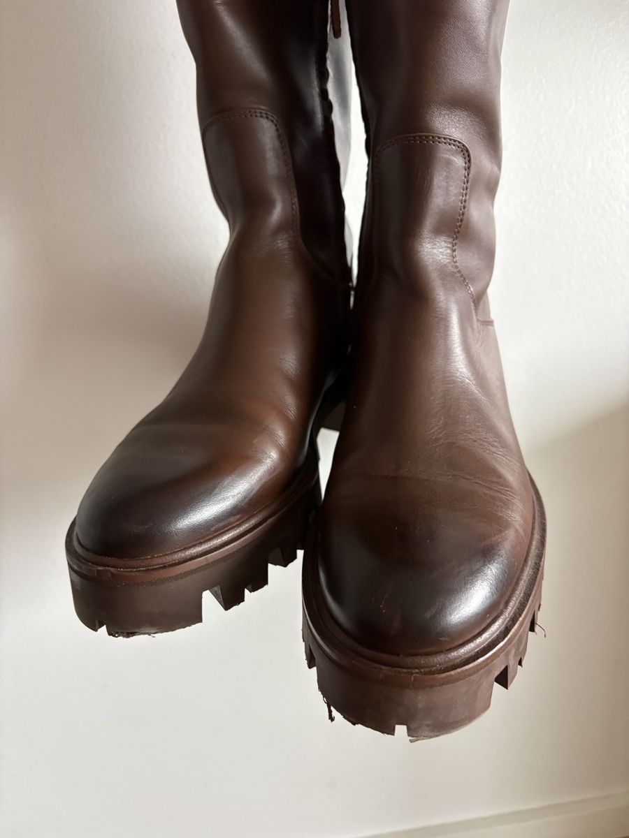 Damenschuhe: Uterque Brown Leather Boots – Gebraucht aus Nyon von Avido_Dollars 7
