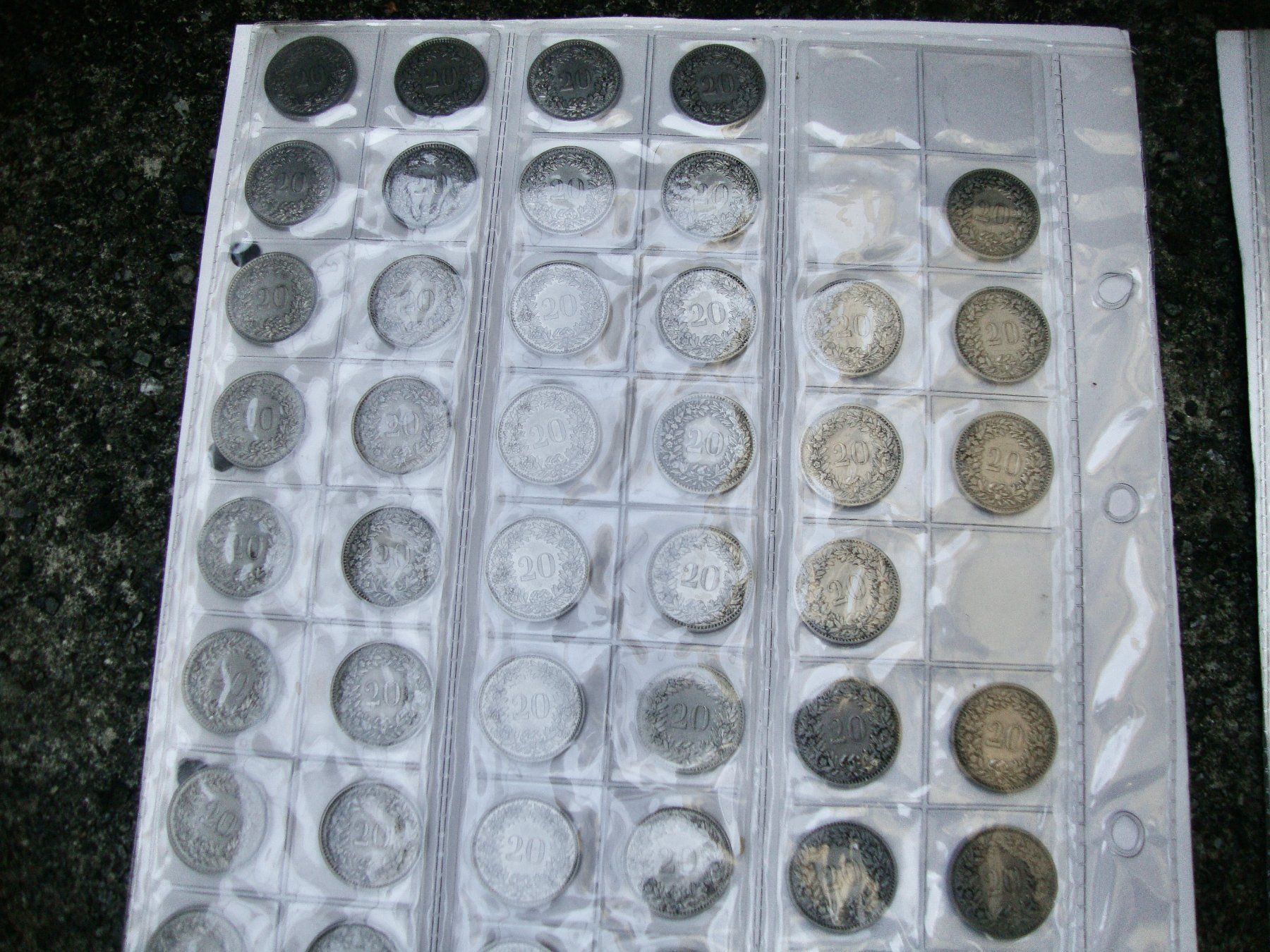 Alle Münzen: Restsammlung 20 Rp. Schweiz ab 1883 – Gebraucht aus Winterthur von halle07 3
