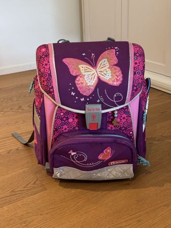 Step by Step Schulranzen Schmetterling mit Leuchteffekt