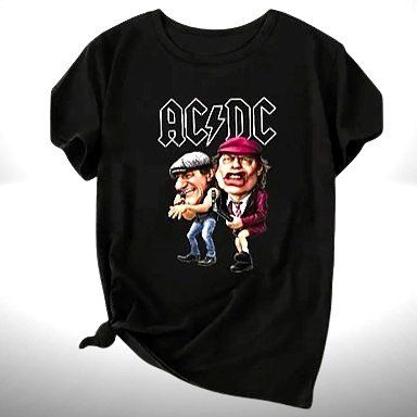 🎸Rockiger Style mit 3D AC/DC Grafik! Grösse 4XL!🤘