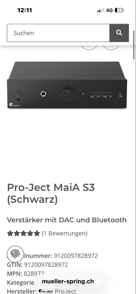 Pro-ject Receiver: Pro-Ject MaiA S3 und CD Box E Set schwarz gebraucht – Neu (gemäss Beschreibung) aus Nussbaumen AG von Marv3 2