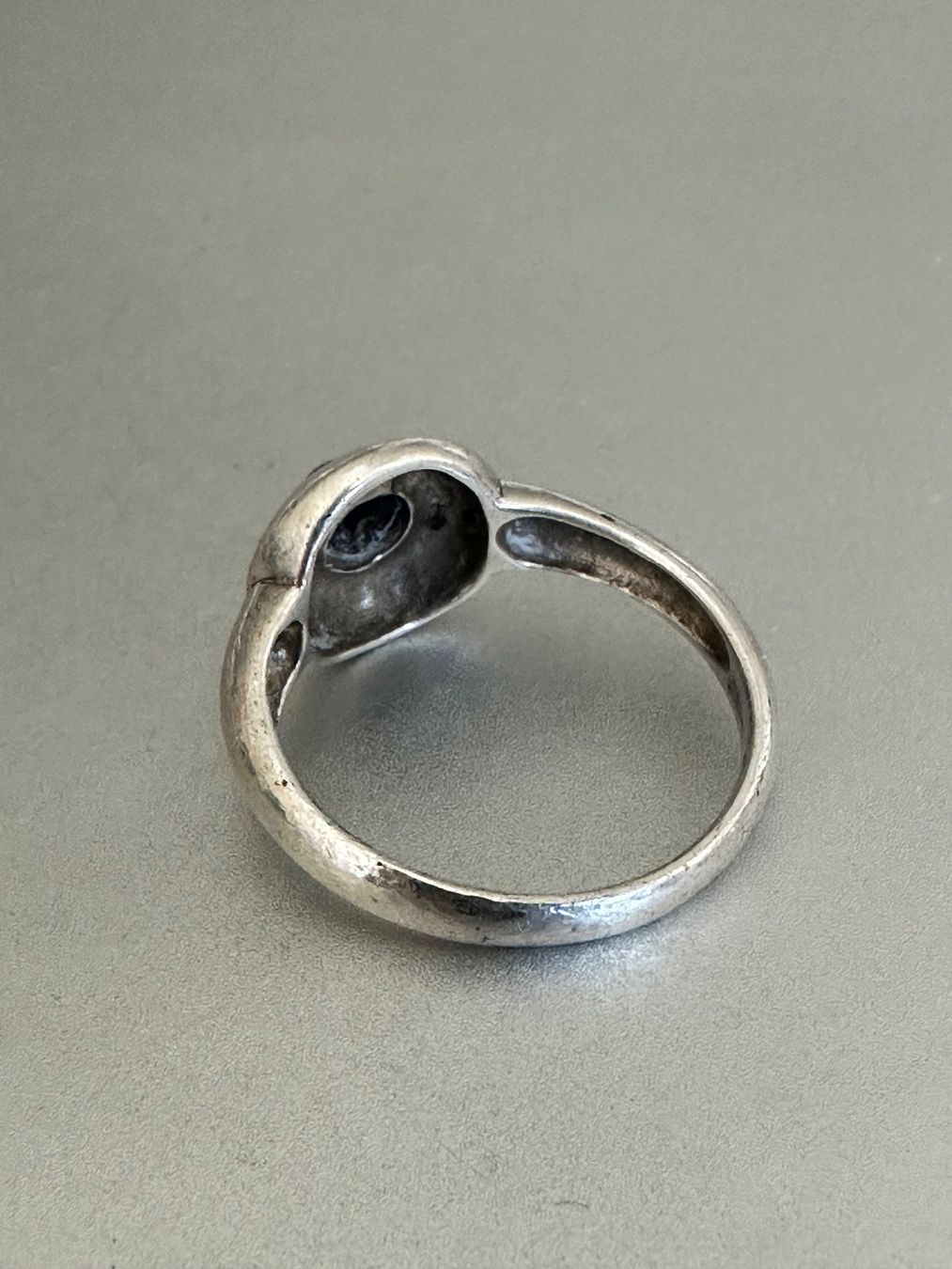 Ringe: Vintage 925 Silber Ring mit Lapislazuli: ca. 56 – Gebraucht aus Onex von Antiqueshow 1