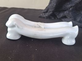 Vintage P & B Porzellan Messerbänke Hasen-Form 2 Stk