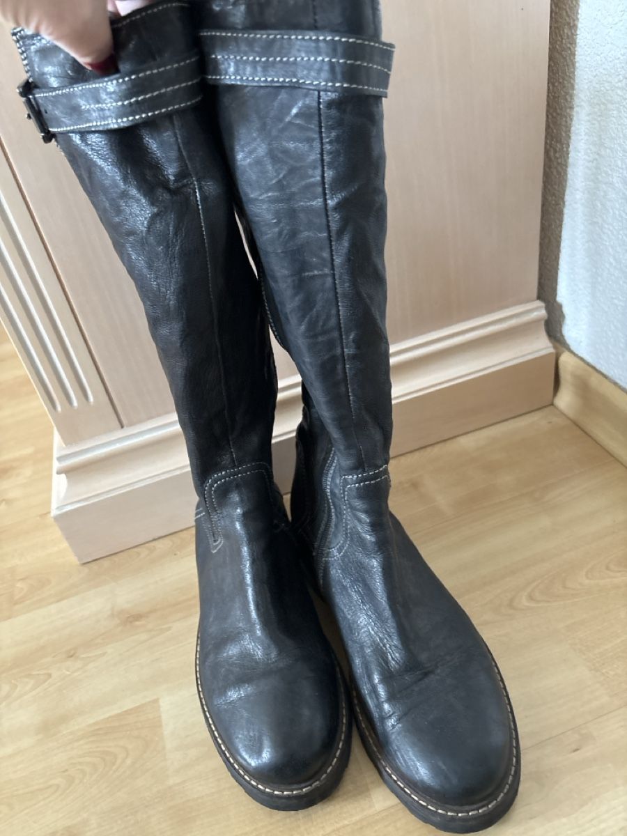 Damenschuhe: Winterstiefel, Leder Manas gr.39 – Gebraucht aus langenthal von rundholz7