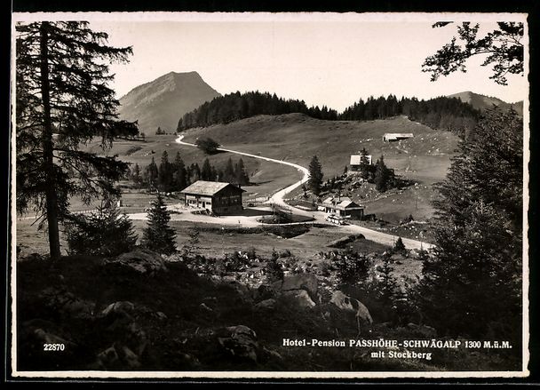 Cartoline postali: Schwägalp, Hotel-Pension Passhöhe mit  – Usato da Berlin venduto da bartko-reher