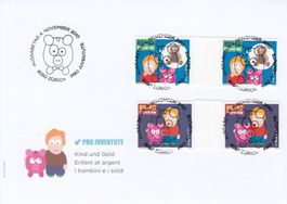 397B-400B mit FD-Vollstempel auf FDC, Zürich 4.11.10