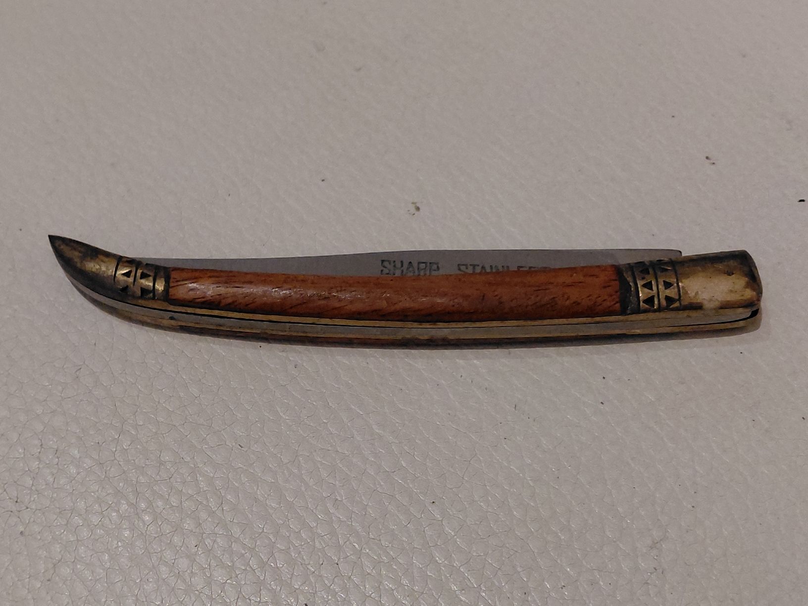 Coltelli tascabile: Taschenmesser "Sharp Stainless" mit Holzgriff, Vintage! – Usato da Belp venduto da mar_76s8 6