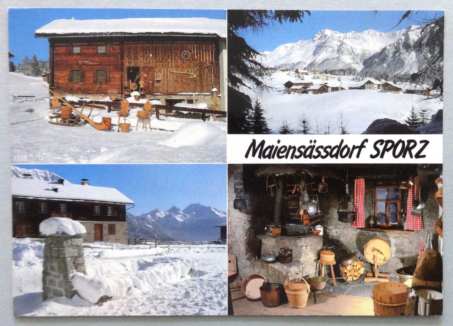 Ansichtskarten: Maiensäss-Lädeli Sporz, Lenzerheide – Gebraucht aus Fétigny von Billy2miny