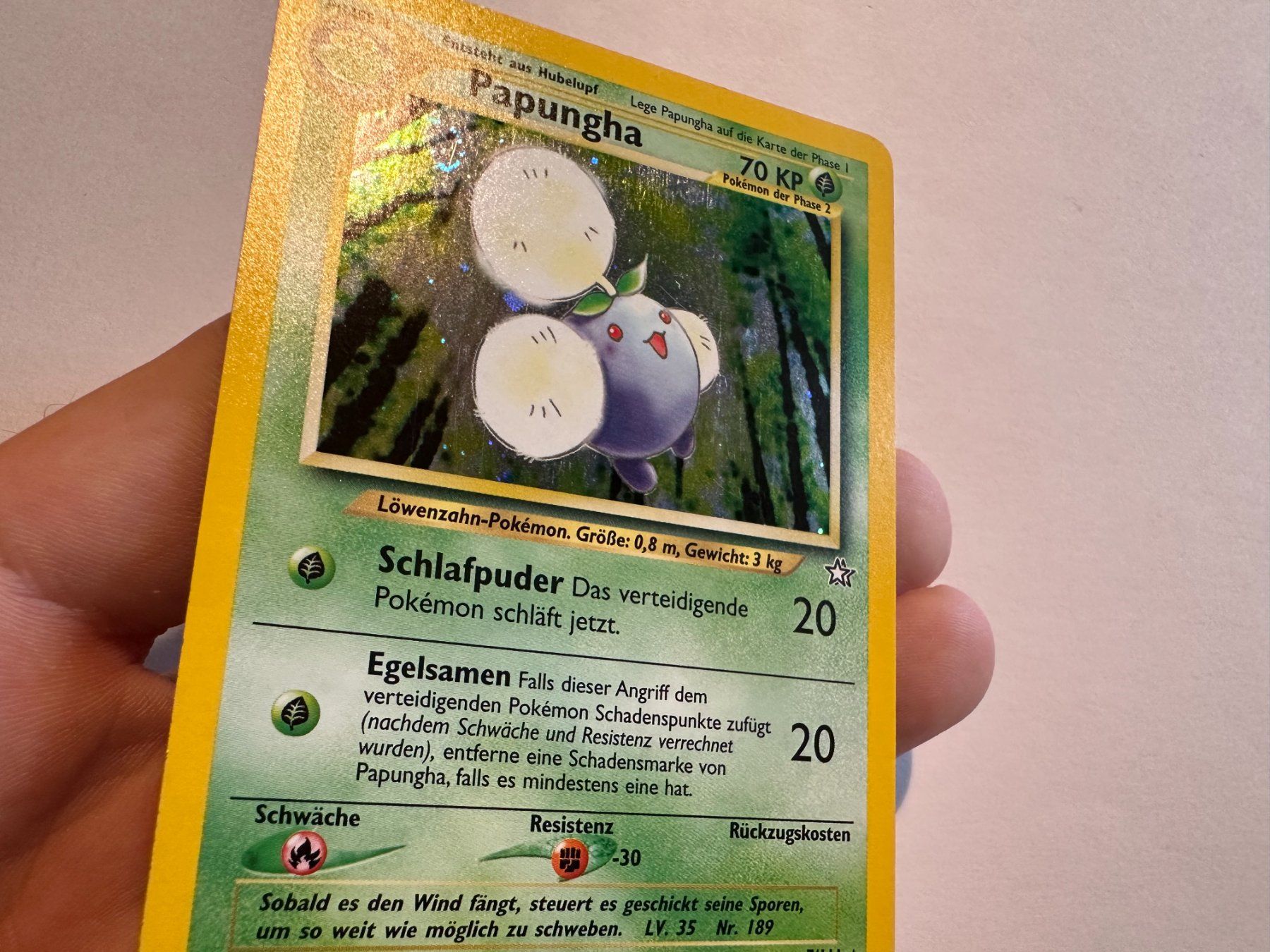 Pokémon Carte collezionabili: Papungha holo Neo Genesis DE – Usato da Hagendorn venduto da Pokecollectorch 3