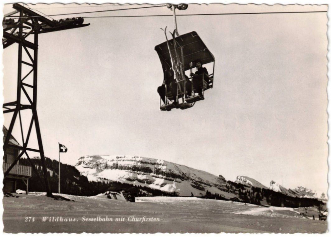 Cartoline postali: Wildhaus - Sessellift – Usato da Binningen venduto da Mountainrider