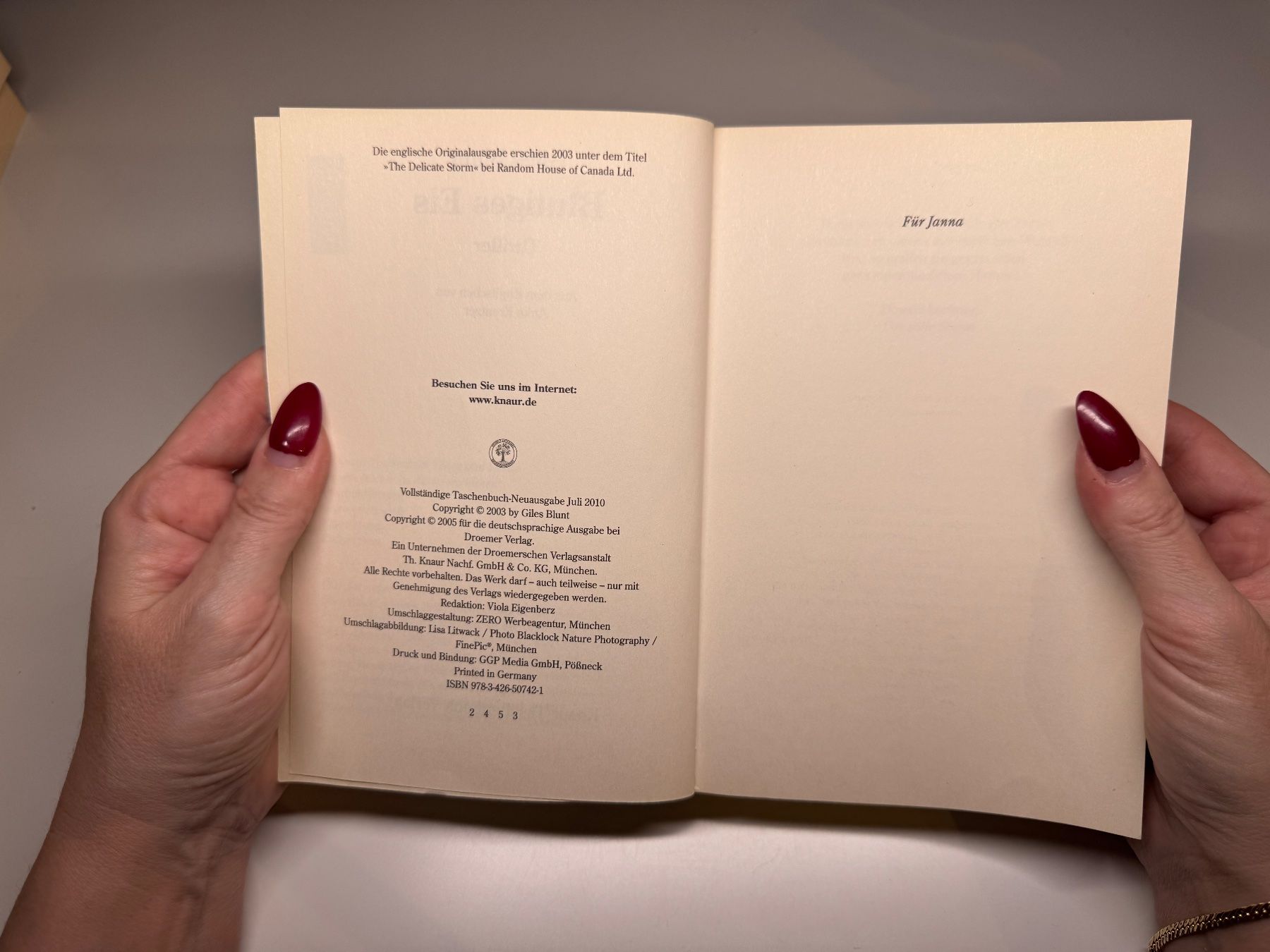 Libri: ROMAN: Gilet Blunt, Blutiges Eis – Usato da Grosswangen venduto da Deutsche_Romane 4