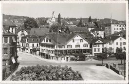 Karte Männedorf (Restaurant SCHIFF) 1957
