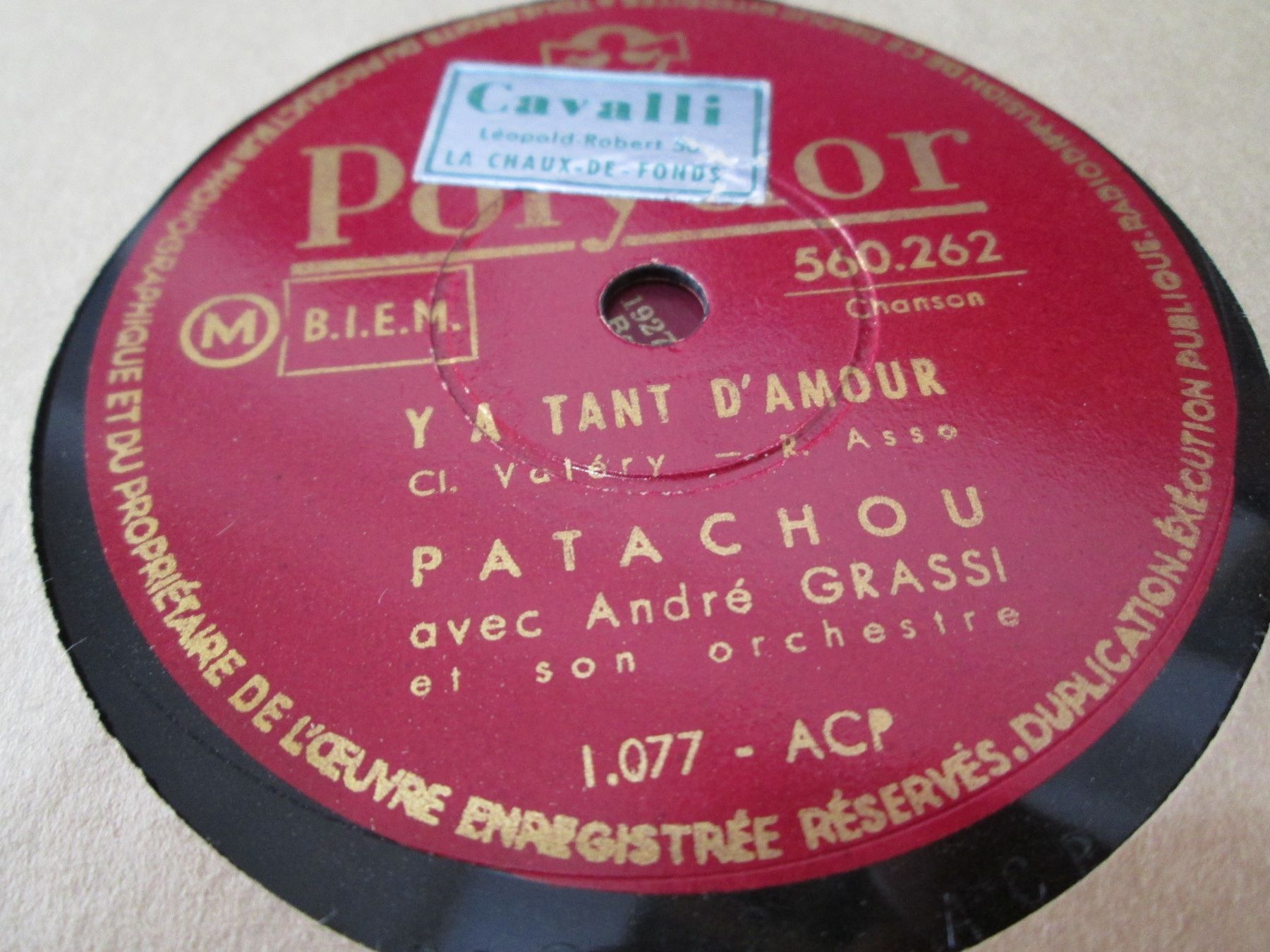 Schallplatten: DISQUES 78 TOURS – Gebraucht aus Lausanne von Leag 8