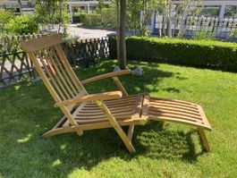 Gartenliege aus Teakholz