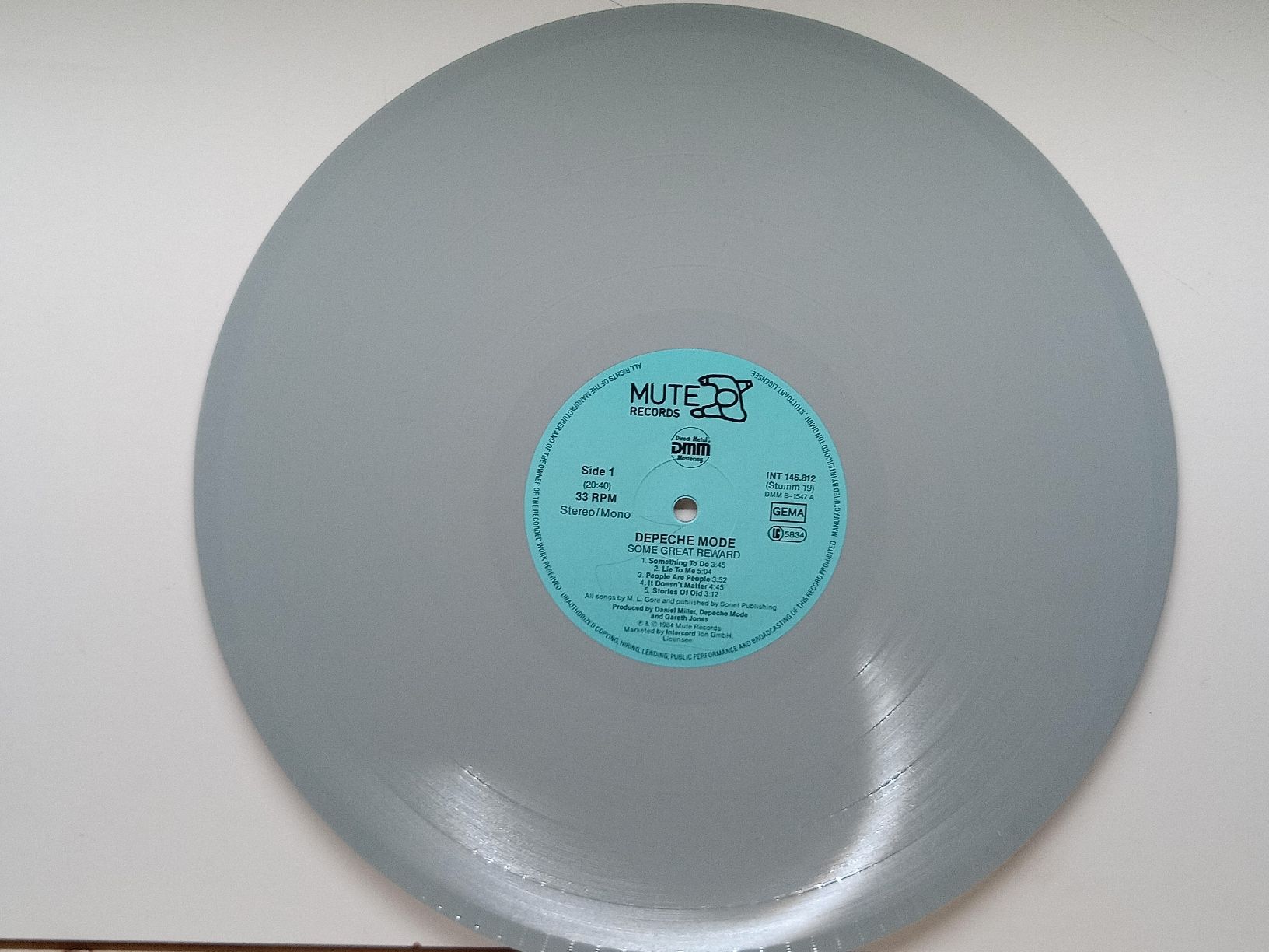 Dischi in vinile: Depeche Mode "Some Great Reward" Graue Vinyl LP 1984 – Usato da basel venduto da markusb07 6