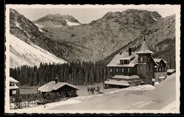 AK Arosa, Hotel-Pension Beau-Rivage im Schnee