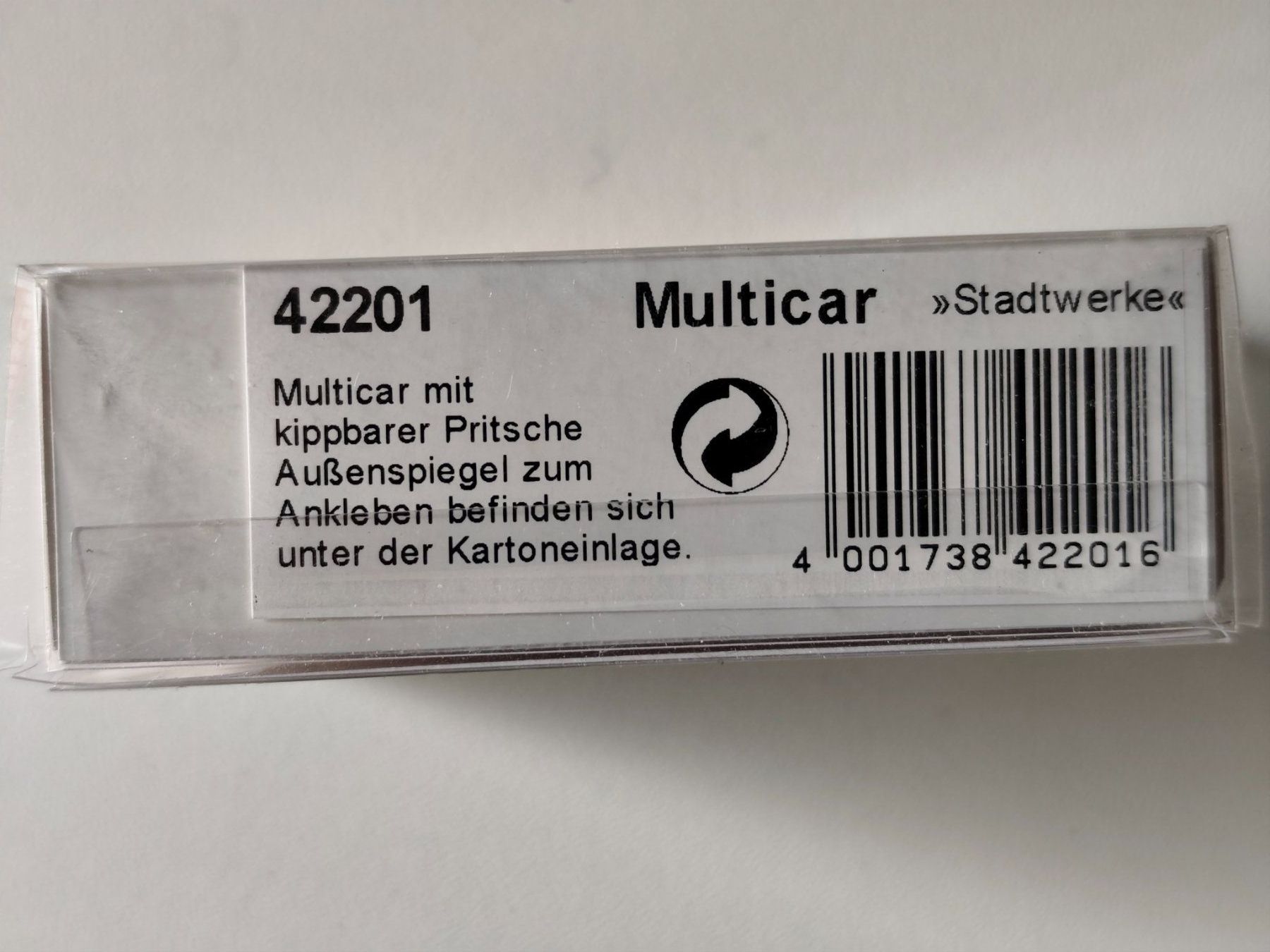 Busch Kit di modellismo & Modellini statici: Multicar mit Pritsche "Kommunal" von Busch 1/87, Fabrikneu – Nuovo e nell'imballaggio originale da La Chaux-de-Fonds venduto da Standmodelle 1