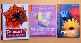Papierfalten Windlichter Fleurogami