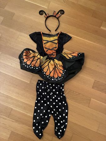 Kinderkostum Schmetterling mit Haarreif gebrauchter Zustand