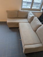 IKEA FRIHETEN Eckbettsofa Beige mit Schlaffunktion & Staurau