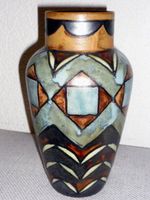 Henriot HB Hubaudière Quimper Odetta Vase Art déco 1920 RARE