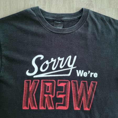Vintage KR3W Skate Shirt M Door Sign Shop Skateboard Black