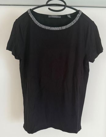 Esprit edles Viskoseshirt mit tollen Details, Gr. S