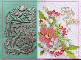 Blumen / Florales - Stanzschablone