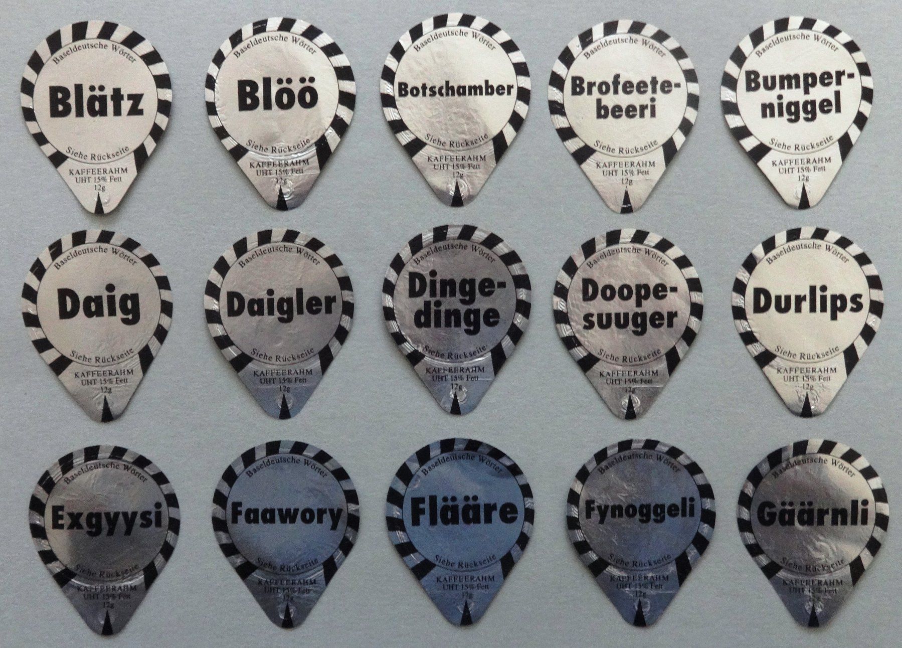 Coperchi dei cremini per caffè: Série 413 B - Expressions bâloises  (70) – Usato da Fétigny venduto da cha_cz69 3