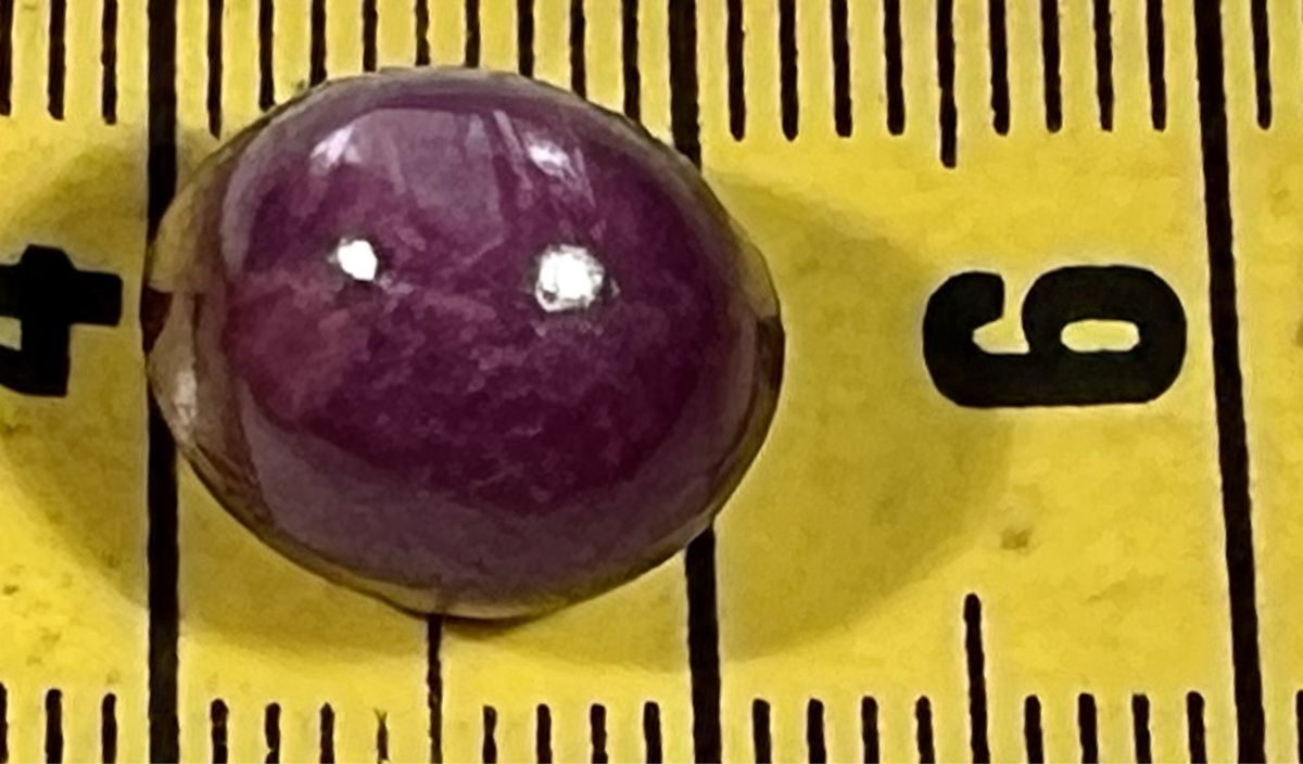 Edelsteine: Rubis Etoilé Naturel Cabochon Ovale, Inde, 11ct – Gebraucht aus Genève von DELIRBEADS 8