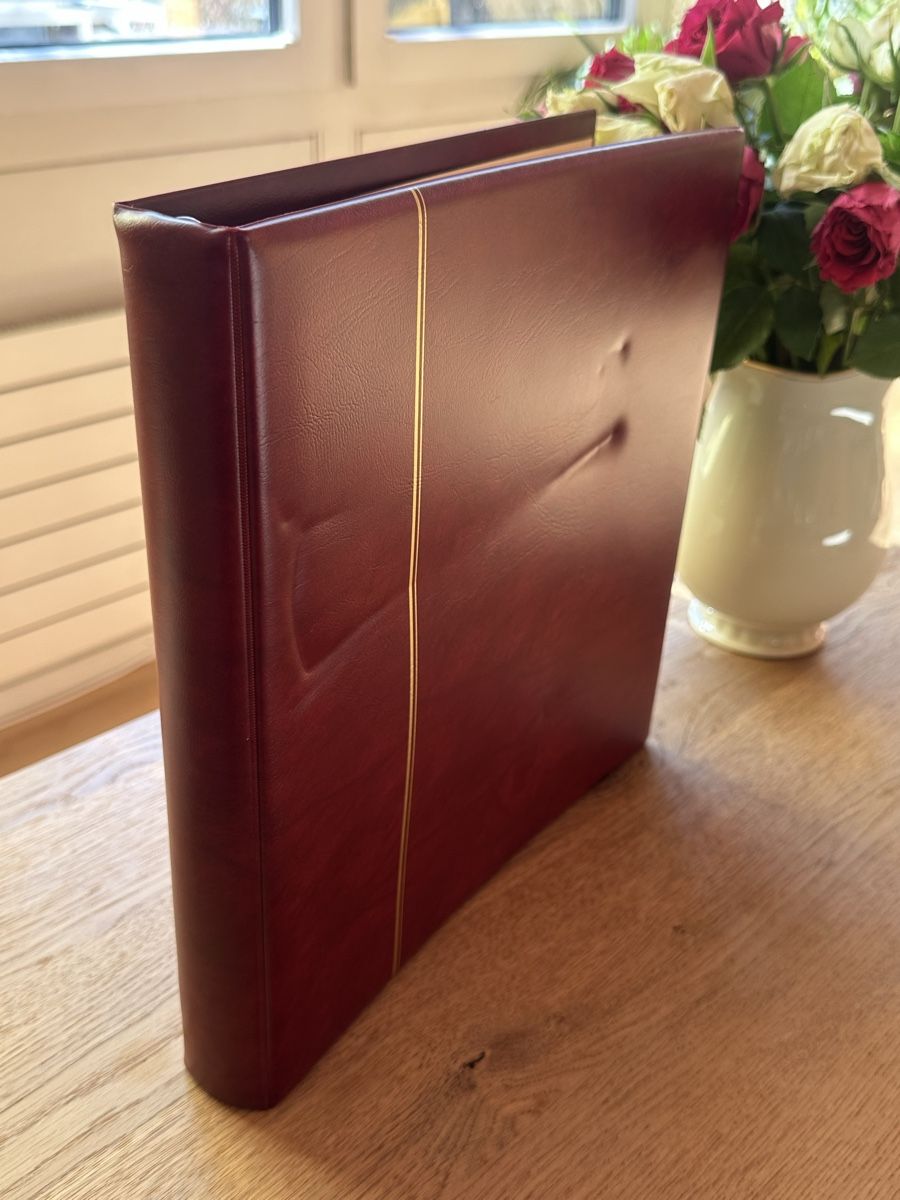 Safe Album: SAFE Ringbinder Morocco, weinrot,  Gebrauchsspuren, 14 Ring- – Usato da Schmitten / FR venduto da Samsara169
