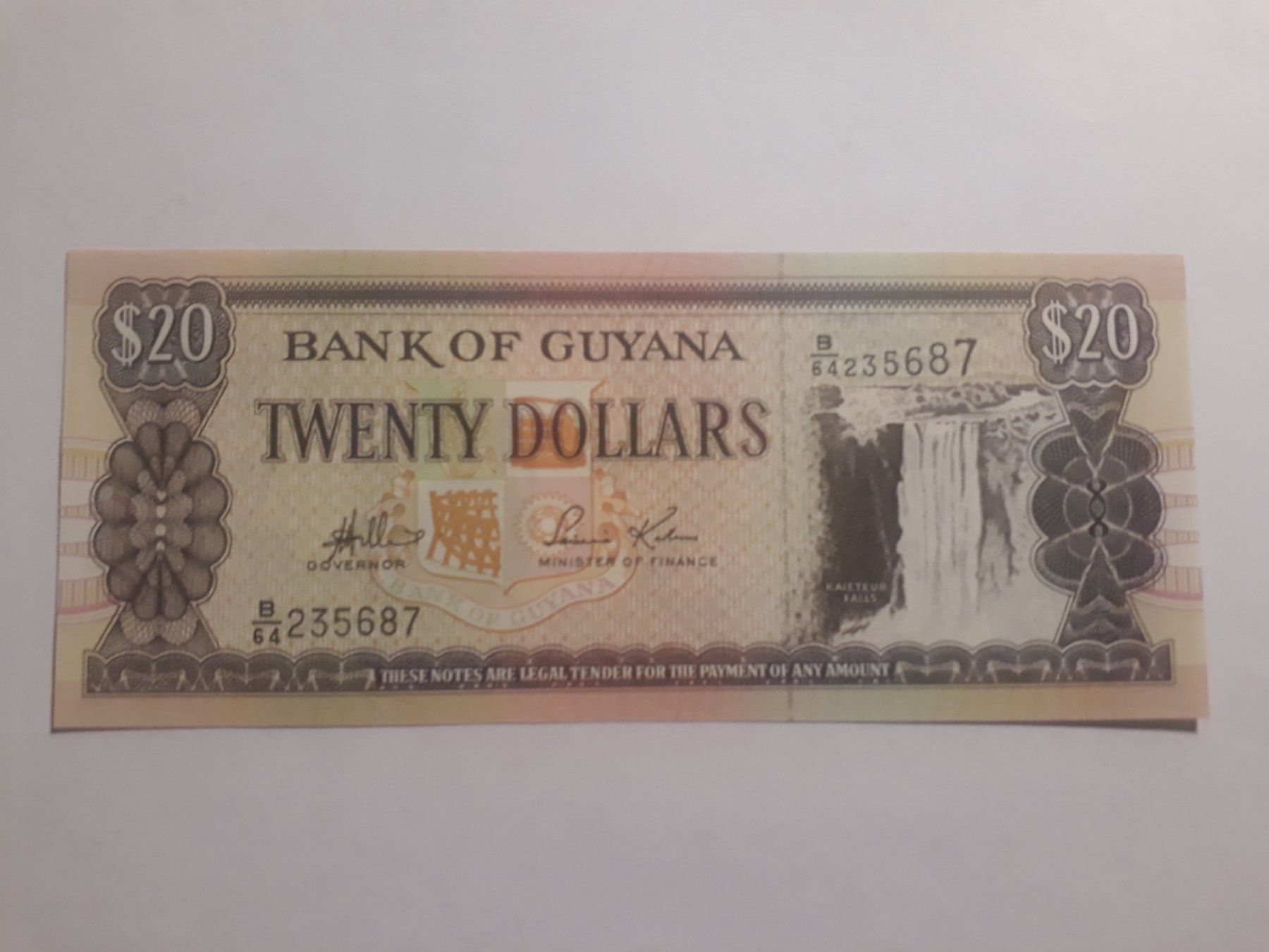 Banconote: GUYANA - 20 Dollars UNC (B/64-235687) – Nuovo (secondo la descrizione) da Wichtrach venduto da LuckyLuke69