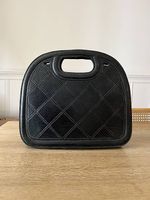 Schwarze Ledertasche Vintage