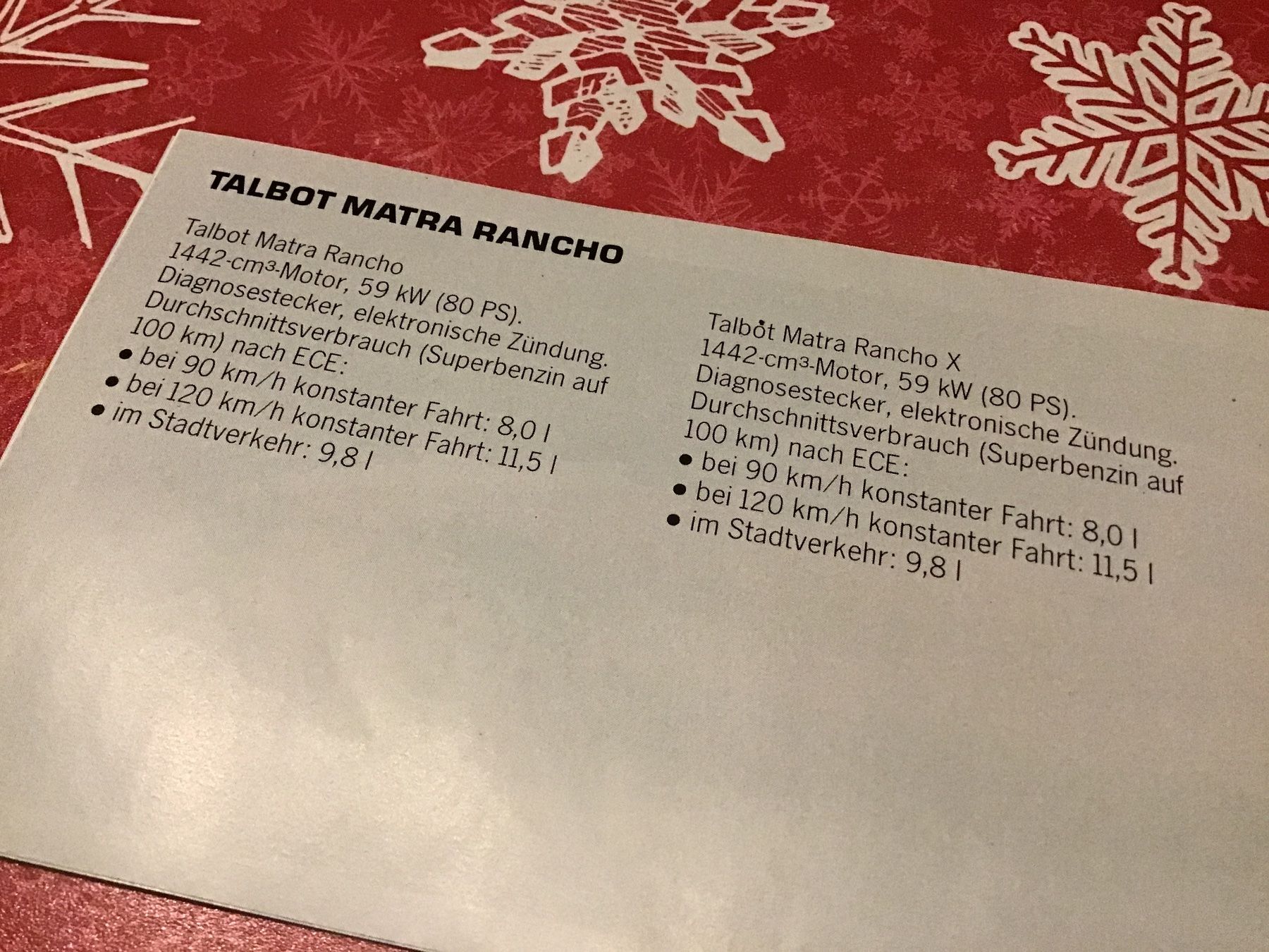 Talbot Documenti: Talbot Programm Verkaufsprospekt 1982 20 Seiten – Usato da Scherzingen venduto da Starseller62 6