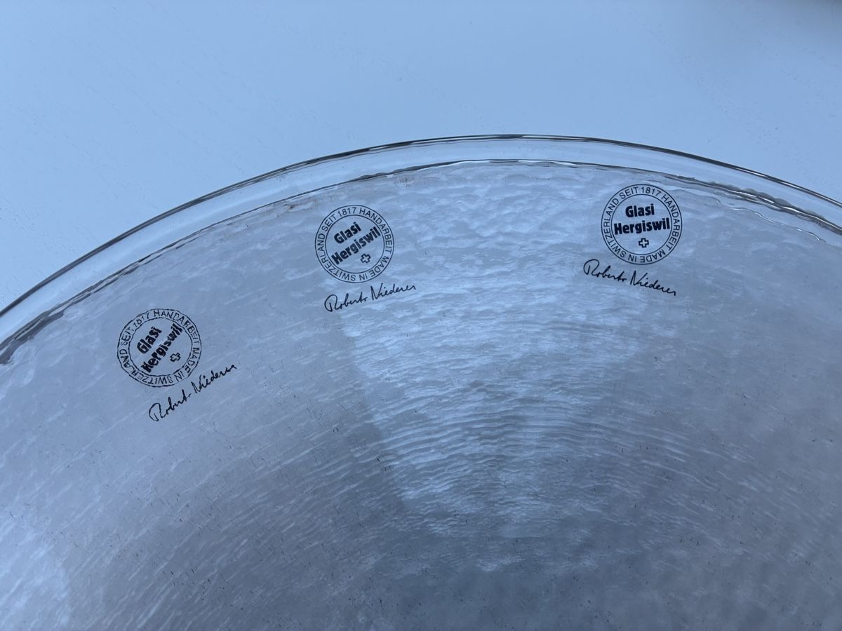 Glasi Hergiswil Piatti di portata: 3 Platzteller  von Hergiswil – Nuovo e nell'imballaggio originale da Luzern venduto da Flip_ 1