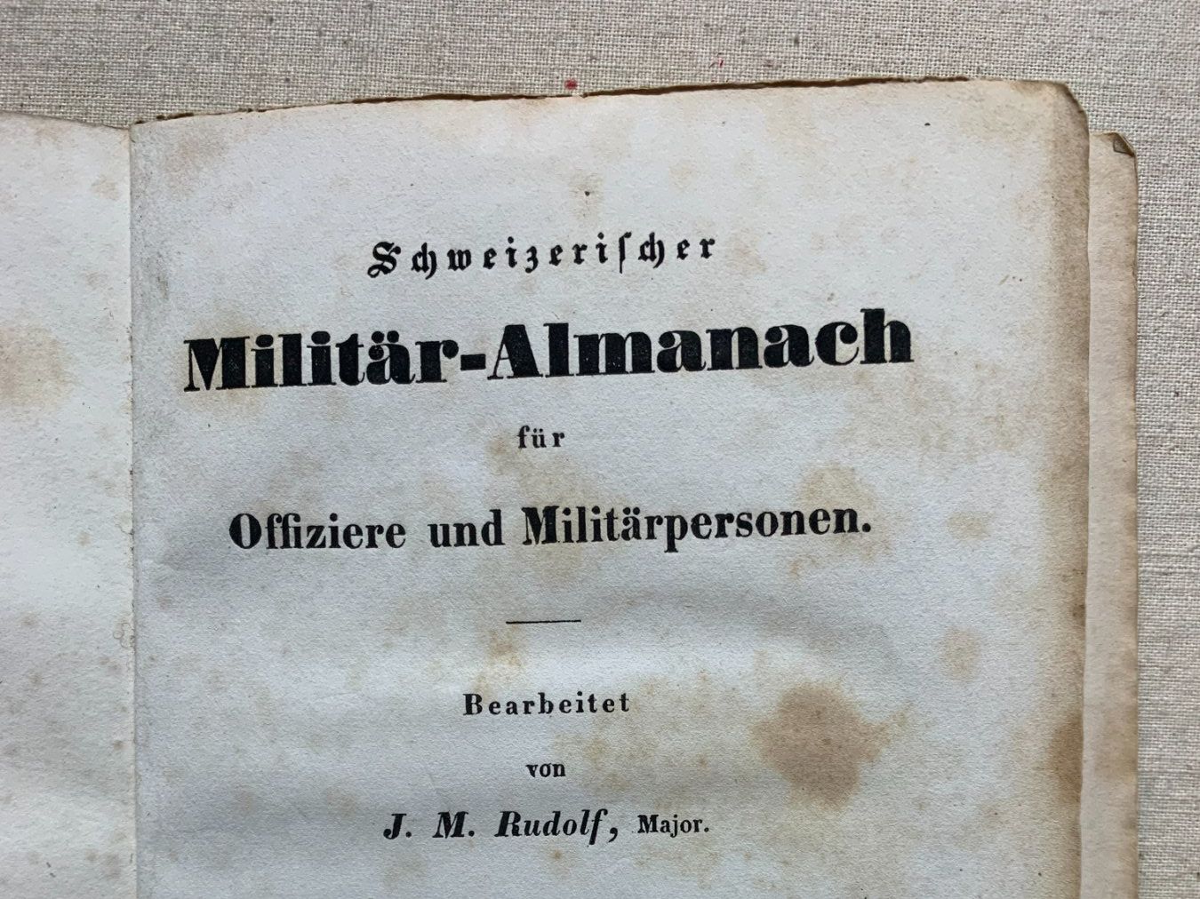 Documenti: "Schweizerischer Militär - Almanach - 1845" – Usato da Sorengo venduto da 74in 3