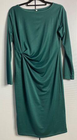 Sommerliches Kleid, luftig-leicht, d'grün 40L, NEU, stilvoll