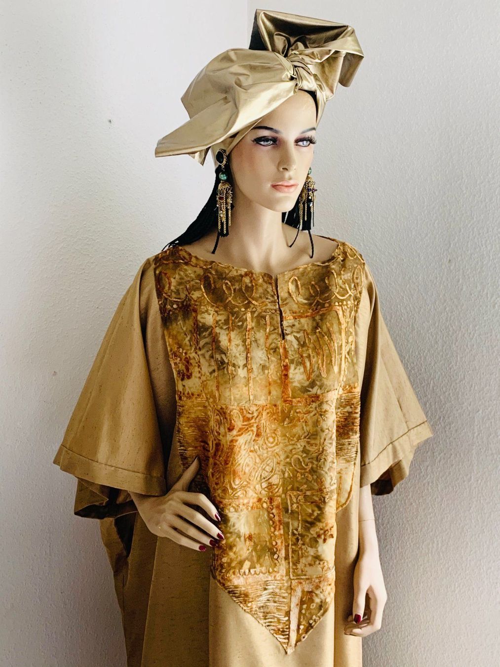 Vestiti: Afrikanisches Gewand mit Turban – Usato da Kloten venduto da Nephty 7