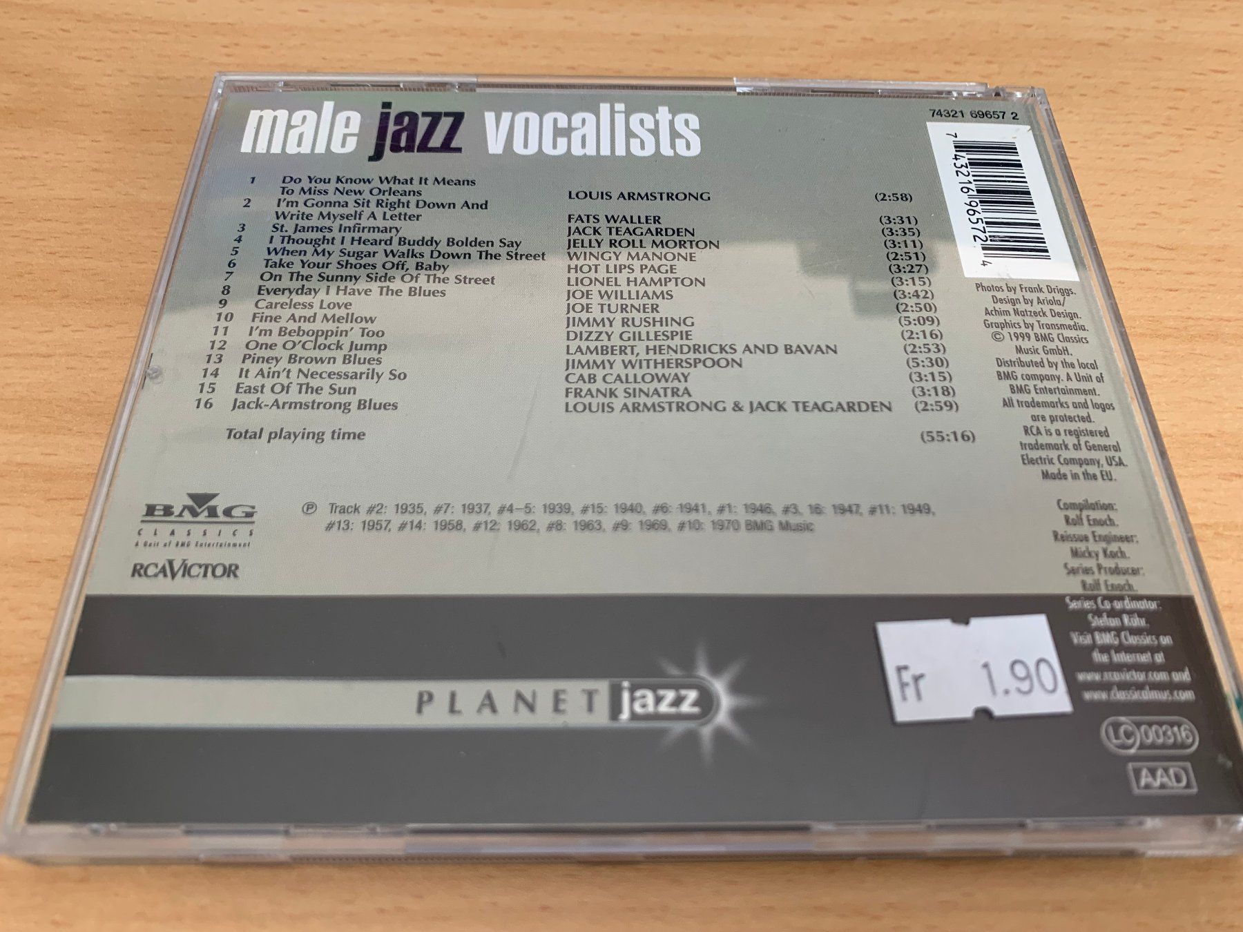 CD: Male Jazz Vocalists – Usato da Rikon im Tösstal venduto da Alpenmutz 1