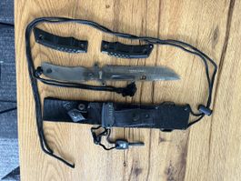 Robustes Survival Messer mit Scheide & Zubehör
