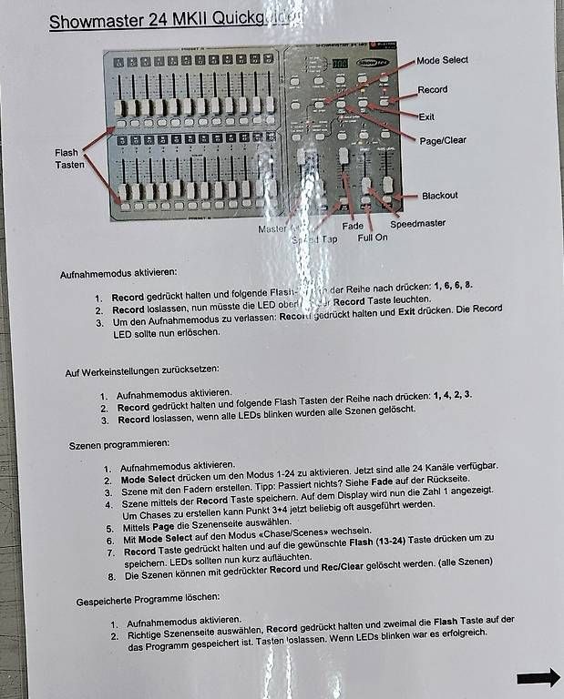 Strumenti musicali: Showtec Showmaster 24 MK 2 – Usato da Rüti ZH venduto da Philippek 4