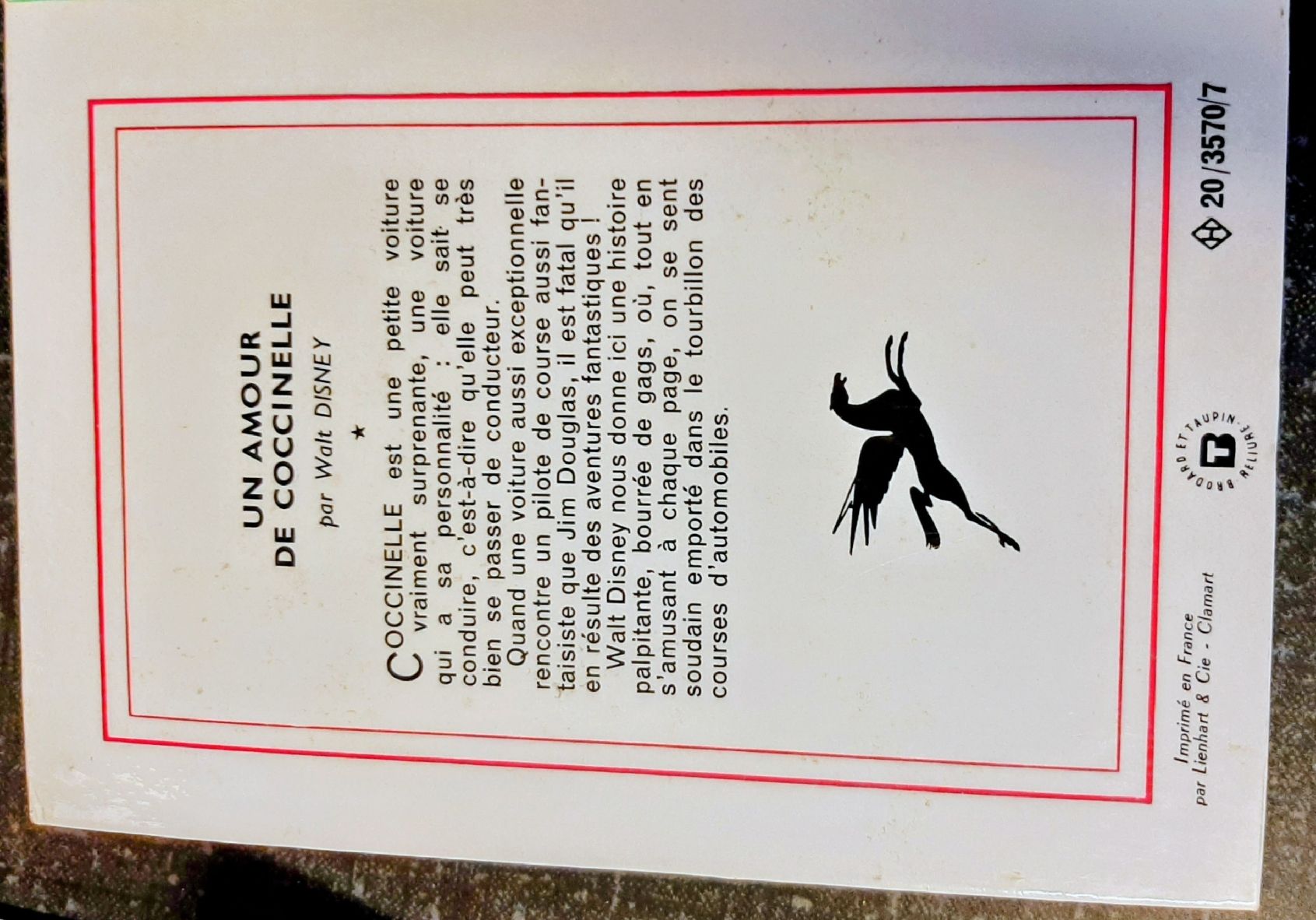Libri: Pour amour d'un Coccinelle  – Nuovo (secondo la descrizione) da lausanne venduto da bluestone02 2