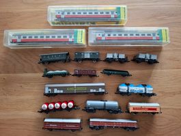 Lot 17 Personen-Güterwagen Spur N