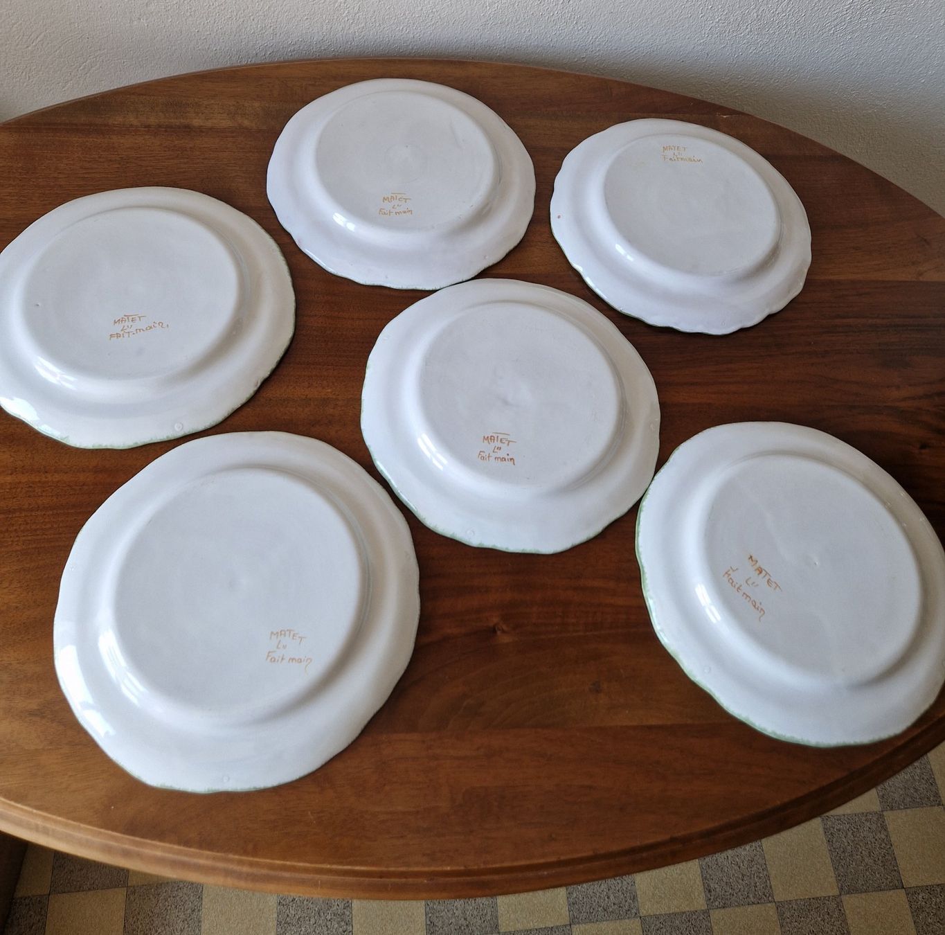 Set di piatti: Teller Set Keramik Handbemalt – Nuovo (secondo la descrizione) da Bern venduto da Antikbatik 2